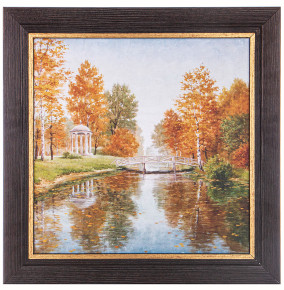 Картина 30 х 30 см  LEFARD "Осенний парк" /рамка венге с золотом / 314043