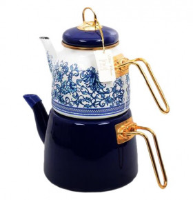 Набор чайников 2 предмета (заварочный 1 л, чайник 2 л) синие  Paci "Пачи /Элит Класс"  / 212987