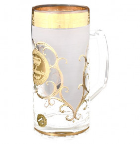 Кружка для пива 500 мл  Bohemia "Богемия /Антик золото" А-М / 062021