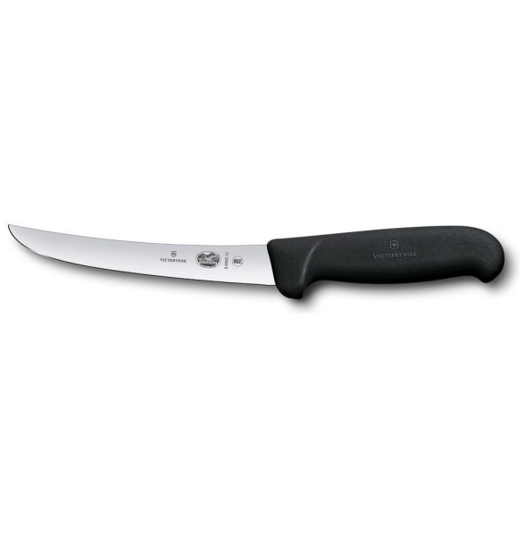 Нож обвалочный изогнутый 15 см  Victorinox &quot;Fibrox&quot;  черный / 316319