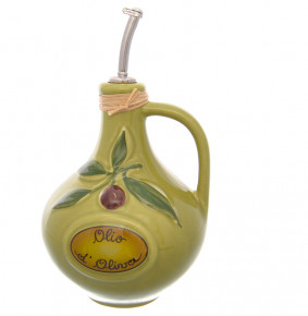 Бутылка для масла 24 см 750 мл  Artigianato Ceramico by Caroline "Oliere Classiche" оливковая / 228275