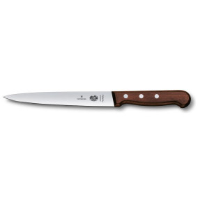 Нож филейный  16 см гибкое лезвие  Victorinox "Rosewood" ручка розовое дерево / 316341
