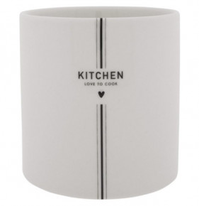 Подставка для кухонных принадлежностей 14,5 x 14,5 см  Мята "White KITCHEN in black" / 308926